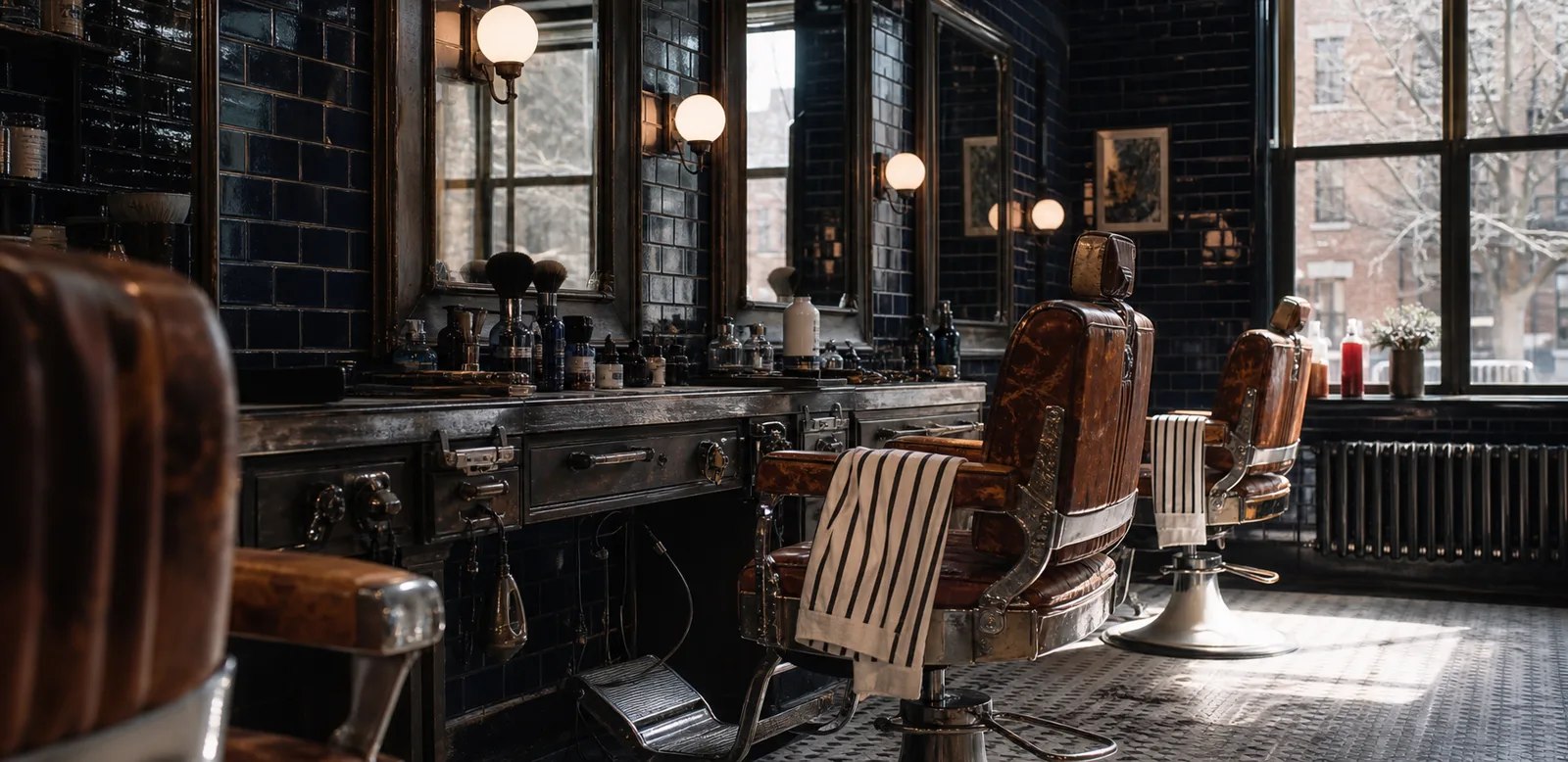 Generated visual for the independent barbershop website concept for Jerry's Barber Shop