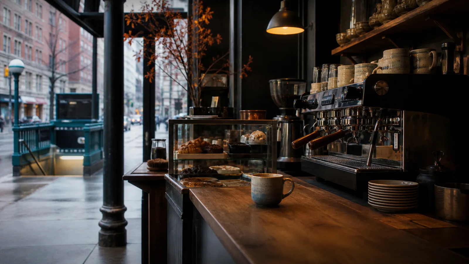 Generated visual for the independent cafe and coffee shop website concept for M & R Deli & Grill
