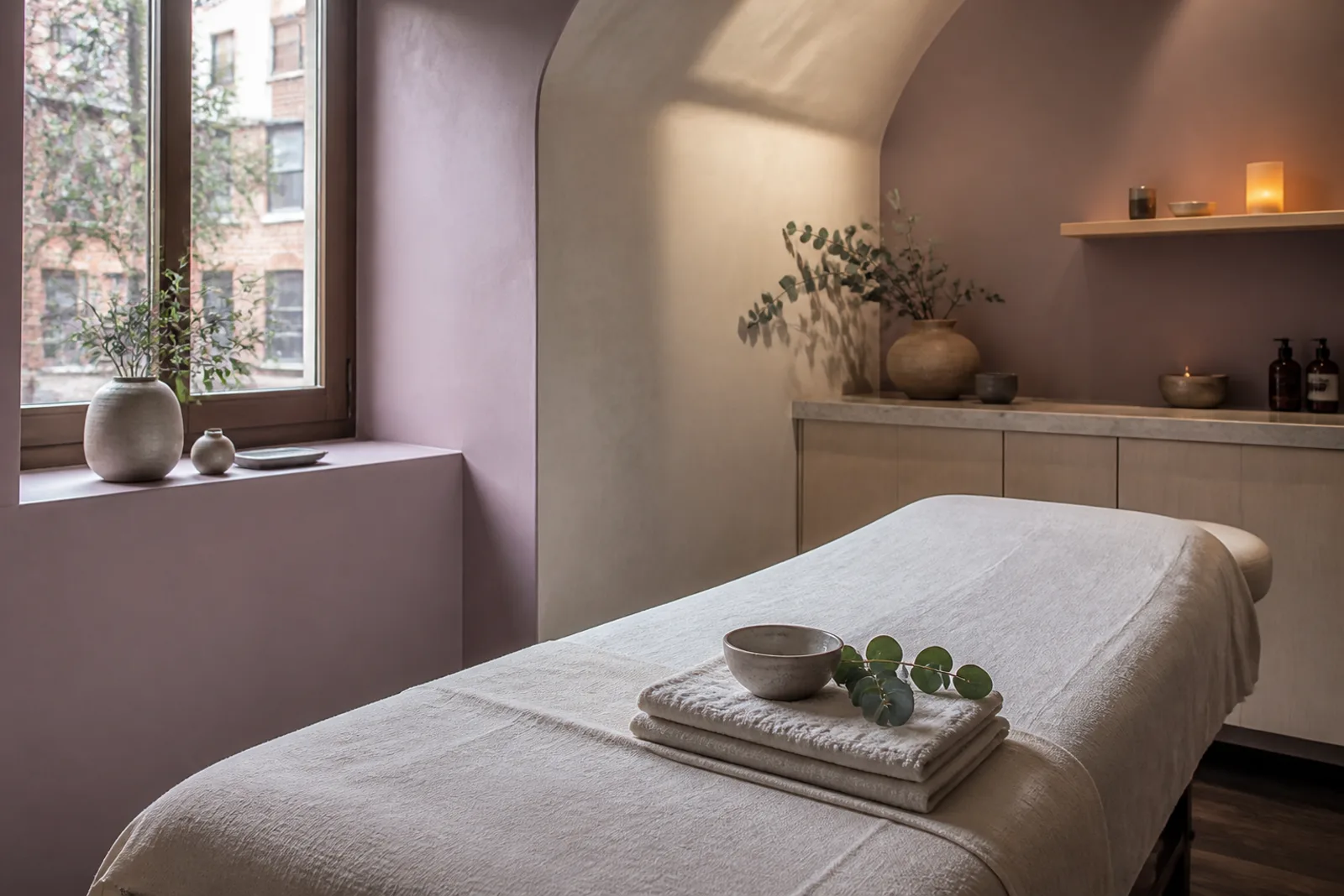 Generated visual for the independent day spa website concept for Lilac Nail & Spa