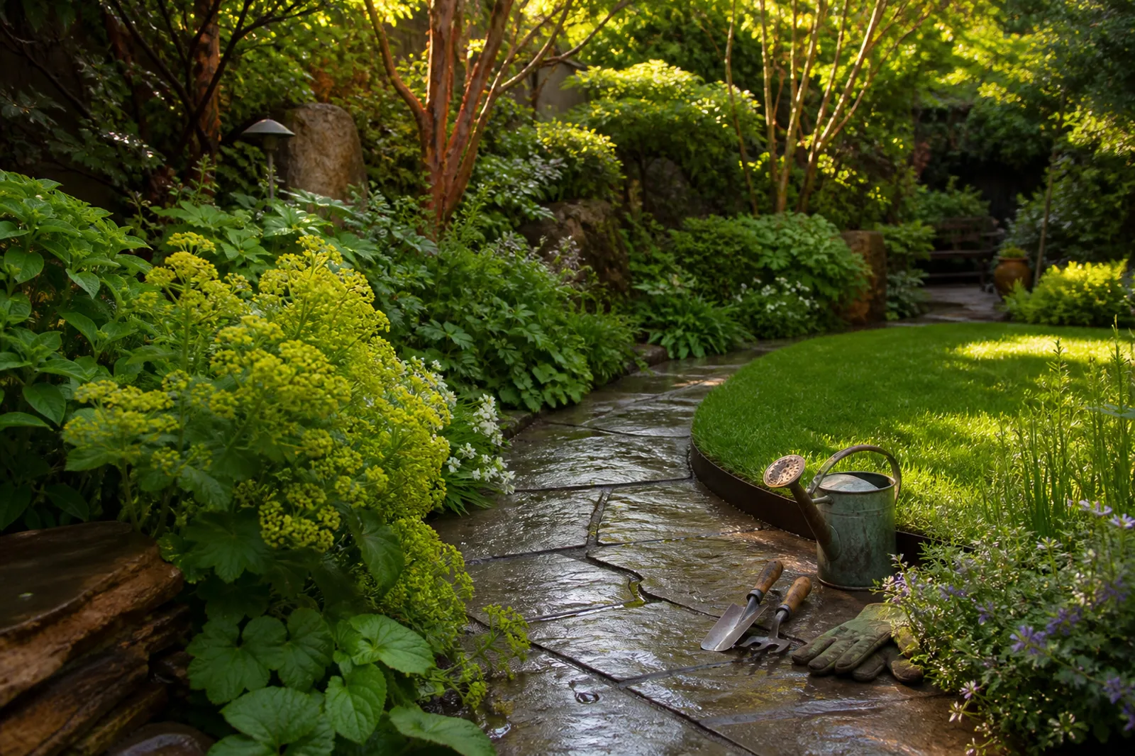 Generated visual for the independent landscaping and lawn care website concept for 25 A Cut Landscaping INC