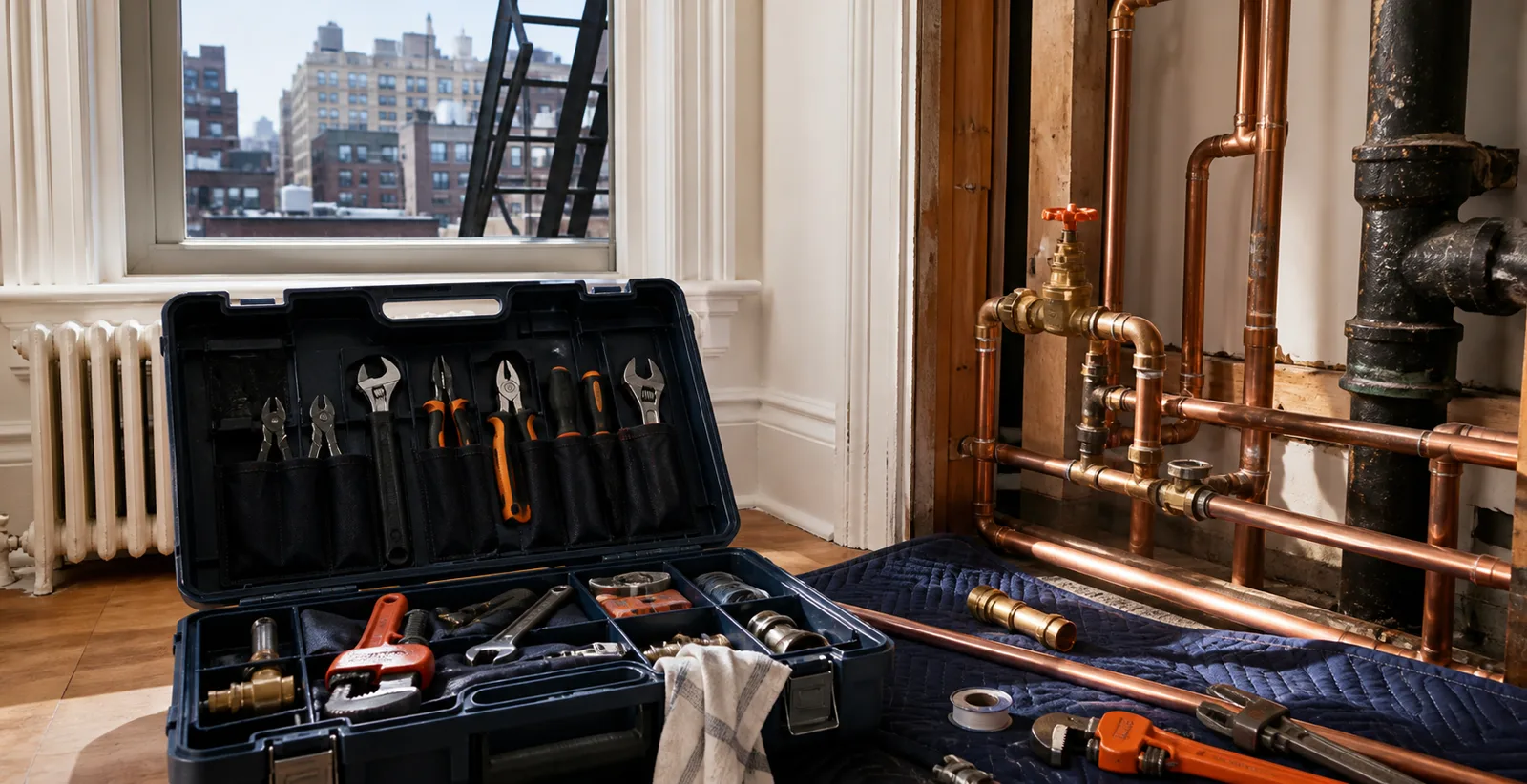 Generated visual for the independent plumber website concept for Empire NYC Plumbers, Drain & Sewer Cleaning